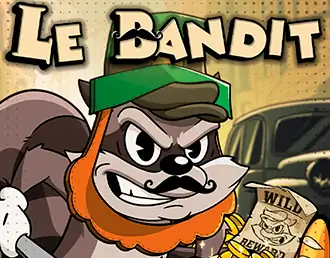 Le Bandit spēļu automāts no Hacksaw Gaming – bandītu tēmas slots ar bezmaksas griezieniem
